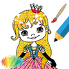 Princess Coloring Book Glitter