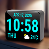 Huge Digital Clock Widget