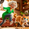 Angry Gran Vs Pet Cat Sim Game