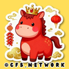 Horse Lunar New Year Stickers