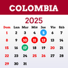 Colombia Calendario 2025