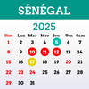 Sénégal Calendrier 2025