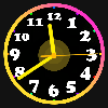 Neon Clock Wallpaper