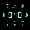 LCD Retro Black watch face
