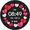 Love Hearts Digital WatchFace