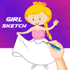 Drawing Girl Sketch Step by St