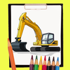 Excavator Coloring Book