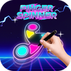 Finger Spinner: Neon Glow Art