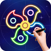 Finger Spinner: Glow Art Magic