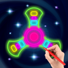 Draw Finger Spinner Glow Art