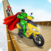 Superhero Bike Scooter Stunts