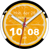 Vibrant Orange Watch Face
