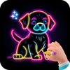 Glow Doodle Art - Doodle Draw