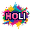 Happy Holi Stickers 2026