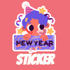 Happy New Year Stickers 2026