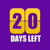 20 days left: Countdown widget