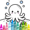 Sea Animals Coloring Game