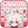 Anime Cat Boy Keyboard Backgro