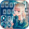 Anime Love Girl Keyboard Backg