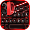 Black Red 3D Keyboard Theme