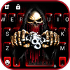 Bloody Skull Guns Keyboard The