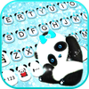 Blue Glitter Panda Theme