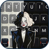 Cool Devil Girl Keyboard Backg