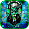 Cool Dj Skull Keyboard Theme
