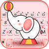 Cute Circus Elephant Keyboard 