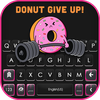 Cute Gym Donut Keyboard Backgr