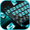 Cyan Metal Keyboard Theme