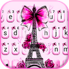 Eiffel Tower Pink Bow Keyboard