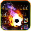 Fire Soccer Keyboard Backgroun