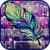 Galaxy Feather Keyboard Theme