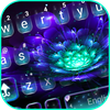 Galaxy Purple Flower Keyboard 
