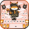 Ginger Ninja Cat Keyboard Back