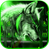 Green Wild Wolf Keyboard Theme