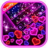 Neon Hearts Gravity Keyboard T