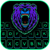 Neon Scary Bear Keyboard Backg