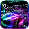 Color flame Sports Car Keyboar