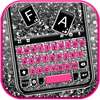 Pink Silver Glitter Keyboard B