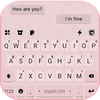 Pink SMS Keyboard Background