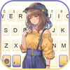 Pretty Mail Hat Girl Keyboard 