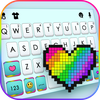 Rainbow Heart Bricks Keyboard 