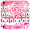 Shine Pink Rose Keyboard Backg