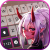 Silver Demon Girl Keyboard Bac