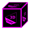 3D Flat Magenta Icon Pack
