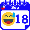 Chile Emoticono Calendario