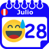 Perú Emoticono Calendario