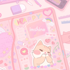 cute cat pink diary theme